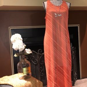 SHEER SLEEVELESS MAXI DRESS